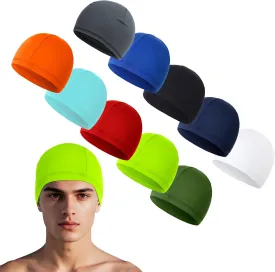 10 Pcs Cooling Skull Caps for Men Cap Welding Helmet Liner Sweat Wicking Head Wrap Bicycle Beanie Cycling Running Hat