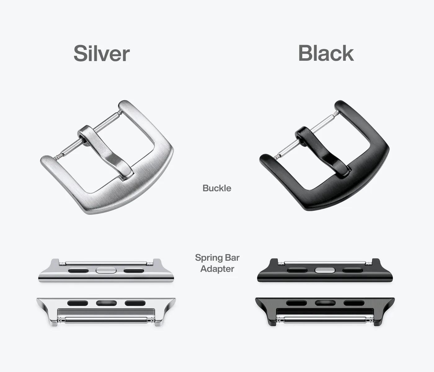 Apple Watch Minimal Bund Strap - Black