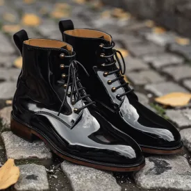 Black Dune Stride Chukka Desert Boots with Leather Sole - Summer 2024 Collection