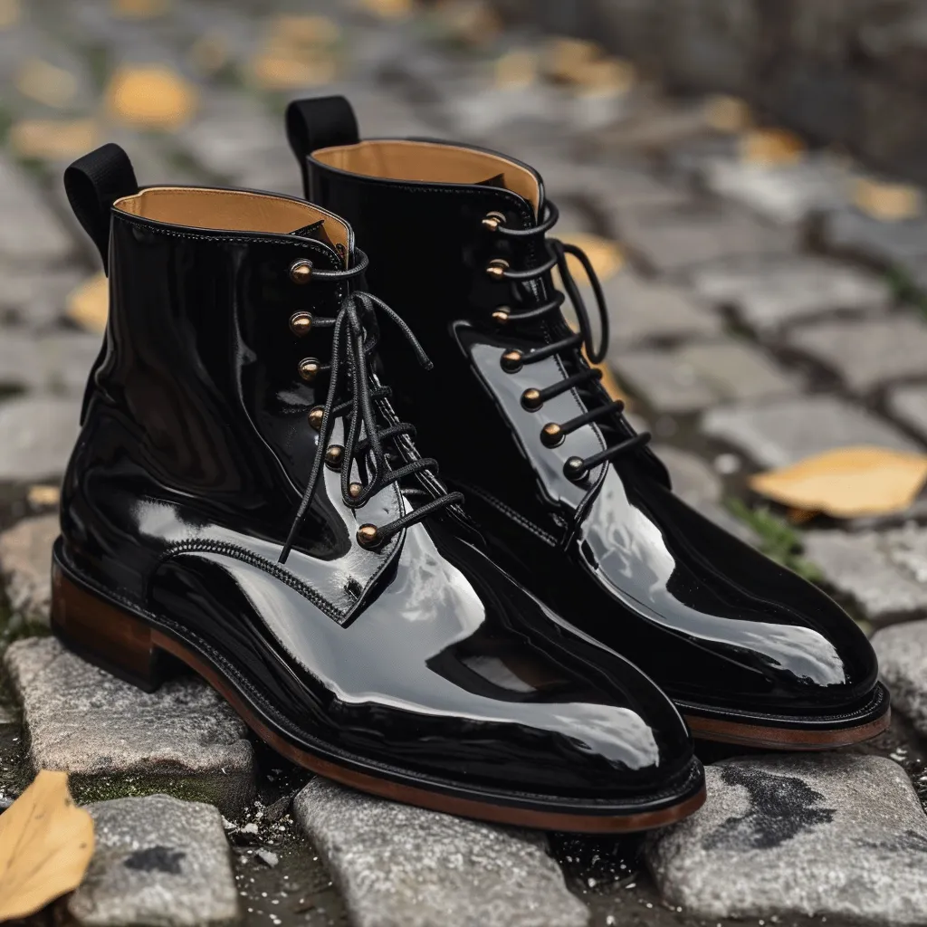 Black Dune Stride Chukka Desert Boots with Leather Sole - Summer 2024 Collection
