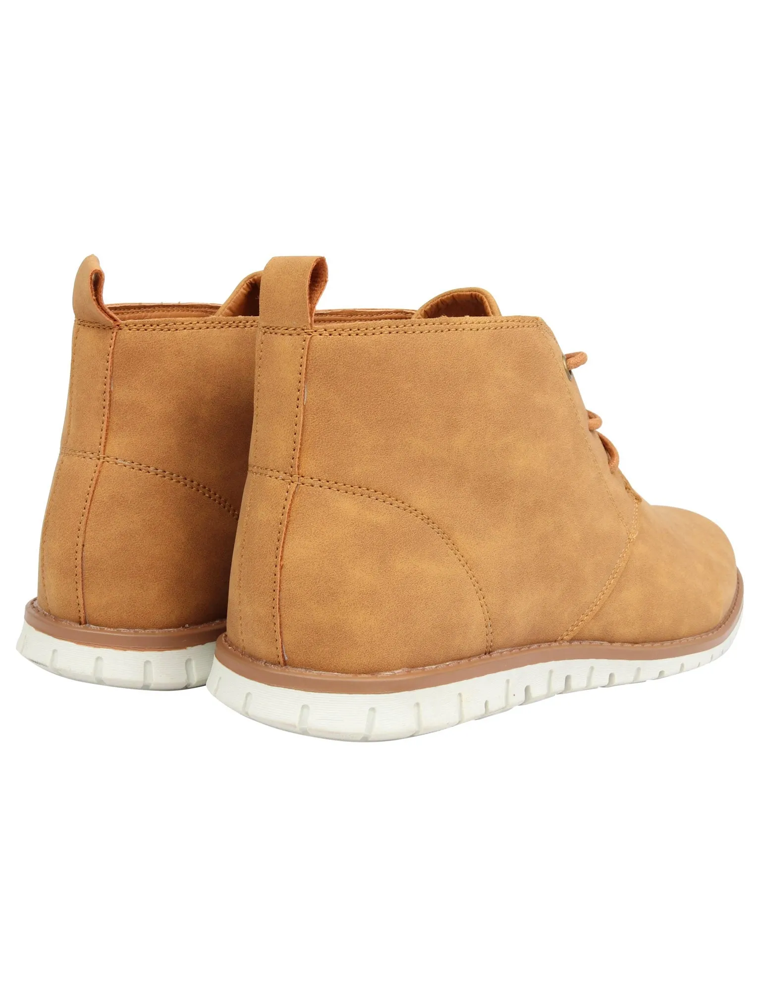 Century Faux Leather Chukkah Desert Boots in Tan - Tokyo Laundry