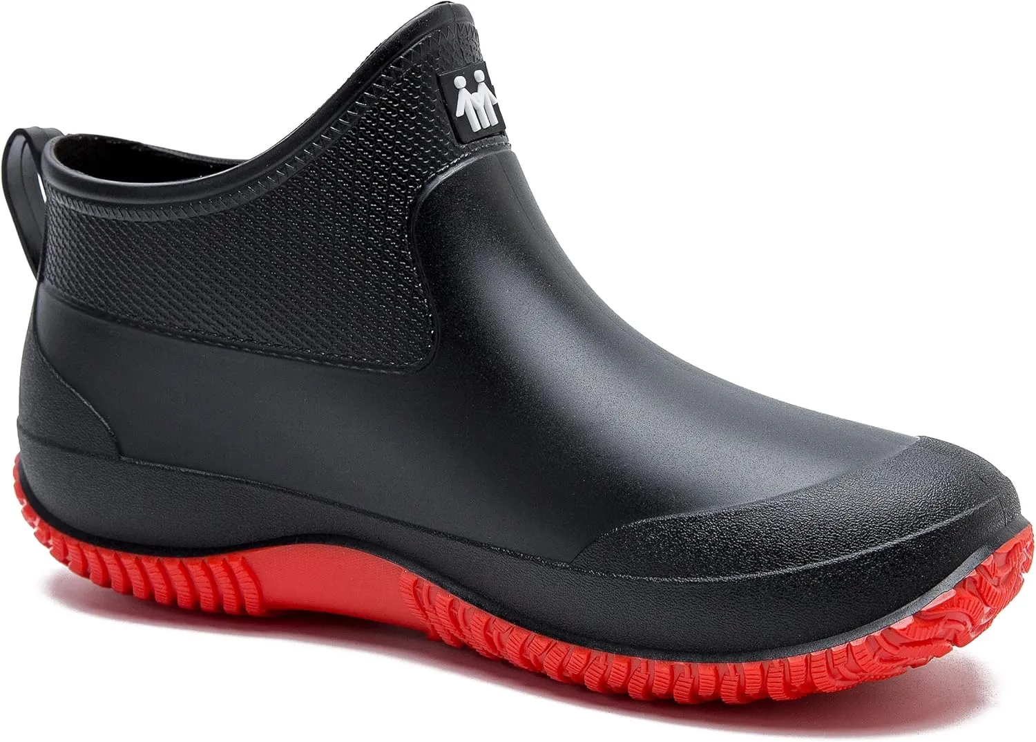 fereshte Men's Ankle Rain Boots Waterproof PVC Short Garden Boots