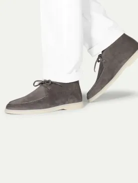 Grey Suede Vatero Chukka Desert Boots with White Sole - Summer 2024 Collection