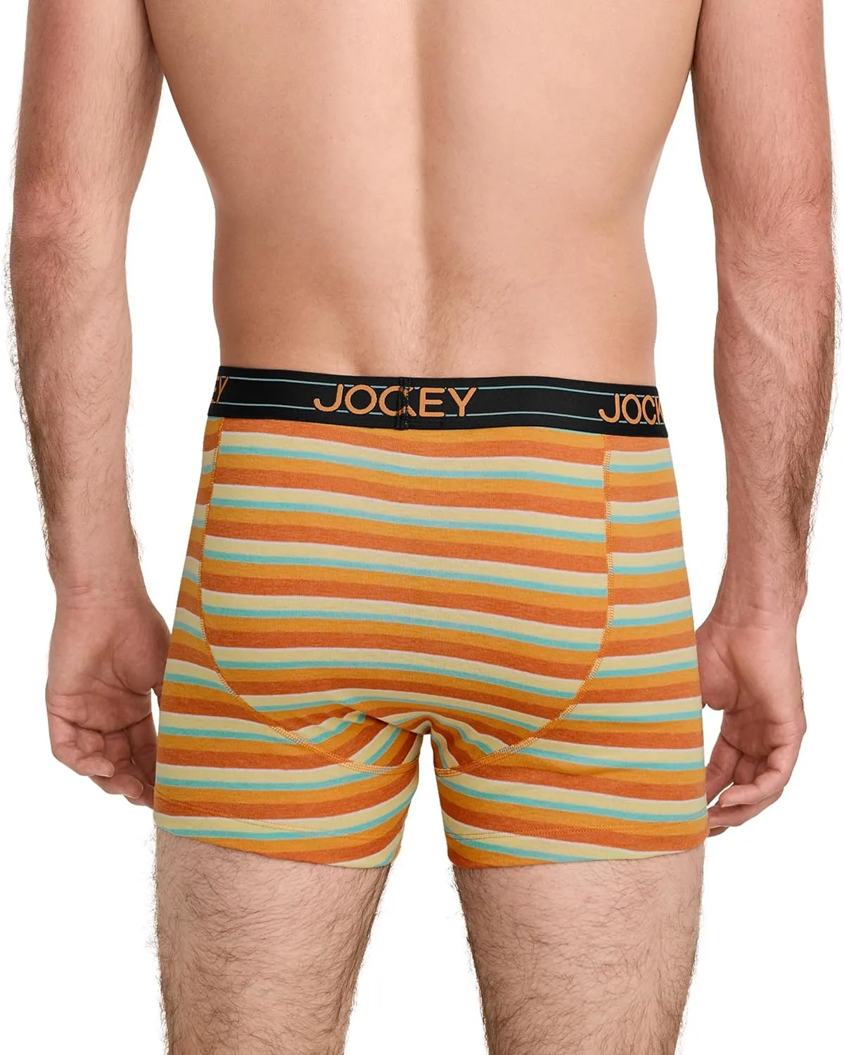 Jockey Men's Underwear Lightweight Cotton Blend 5" Boxer Brief - 4 Pack
