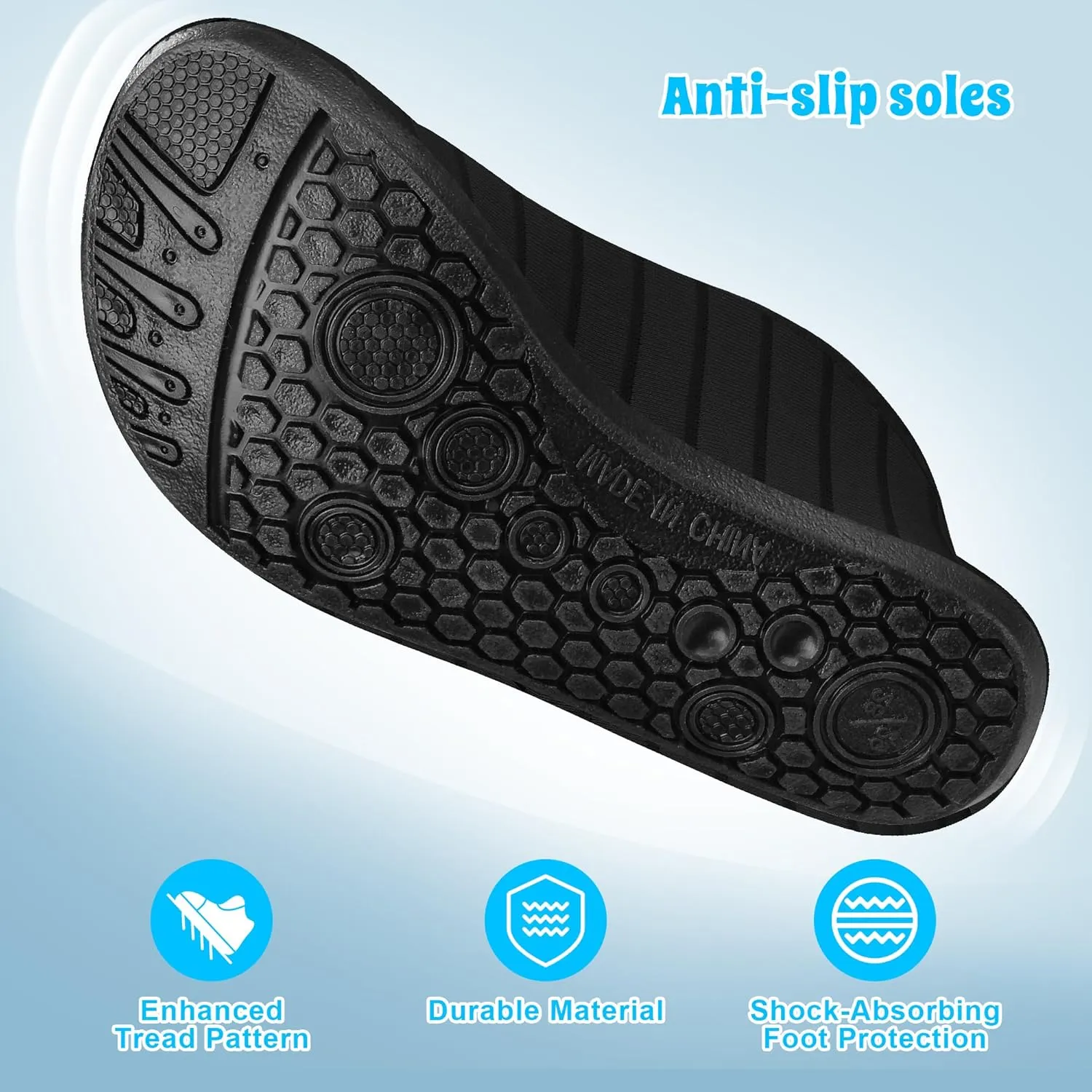 Kids Water Shoes for Boys Girls, Quick Dry Barefoot Aqua Socks for Beach, Swim, Pool Outdoor Sports