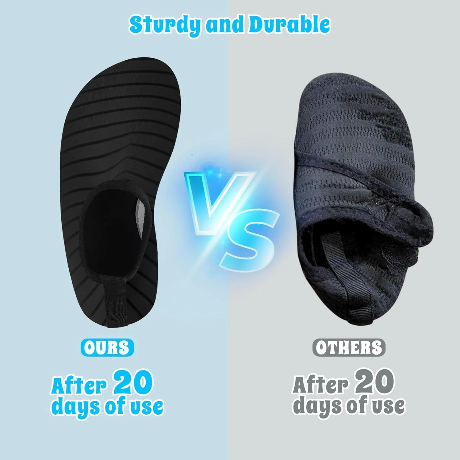 Kids Water Shoes for Boys Girls, Quick Dry Barefoot Aqua Socks for Beach, Swim, Pool Outdoor Sports