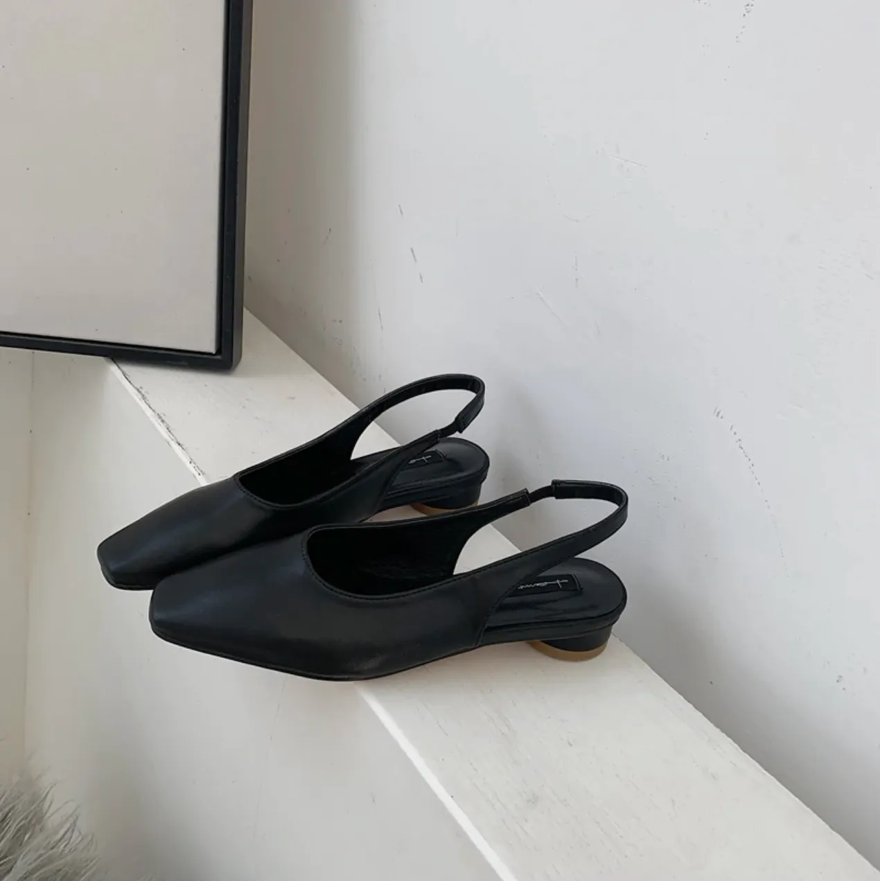[Korean Style] Bom Ball Heel Slingback