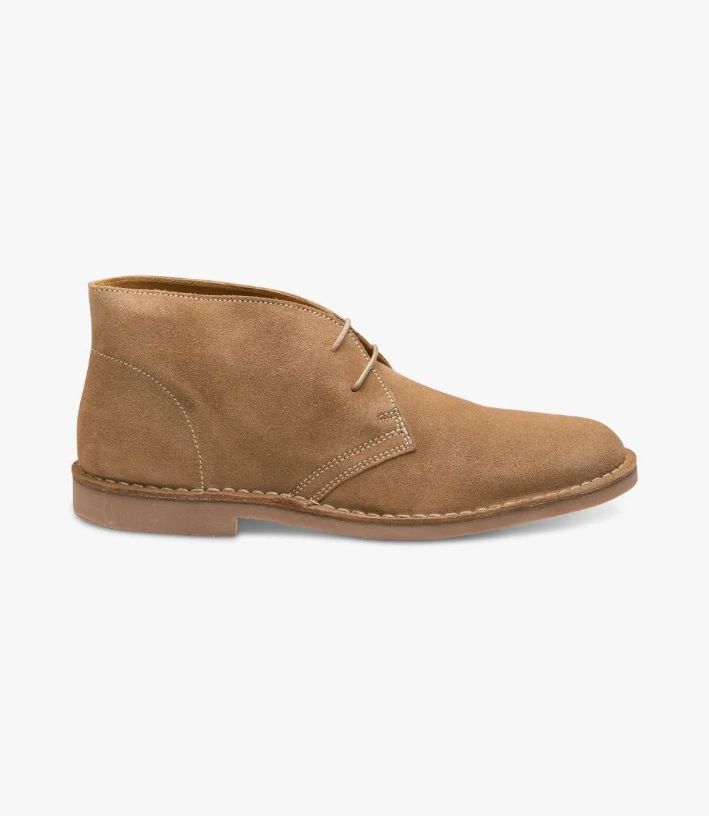 LOAKE SAHARA TAN CHUKKA BOOT RUBBER SOLE F-MEDIUM