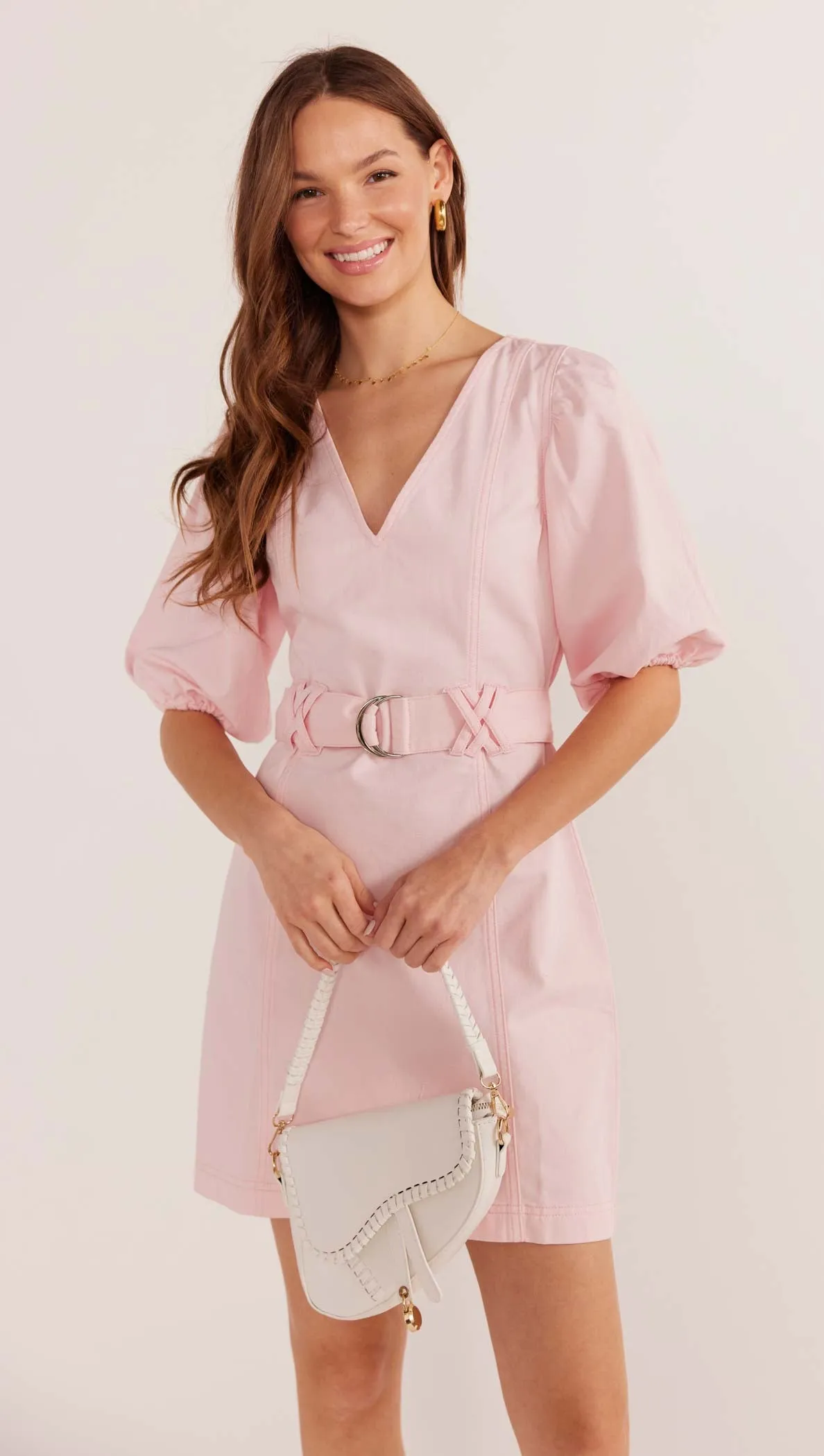 MINKPINK KIKO DRILL MINI DRESS
