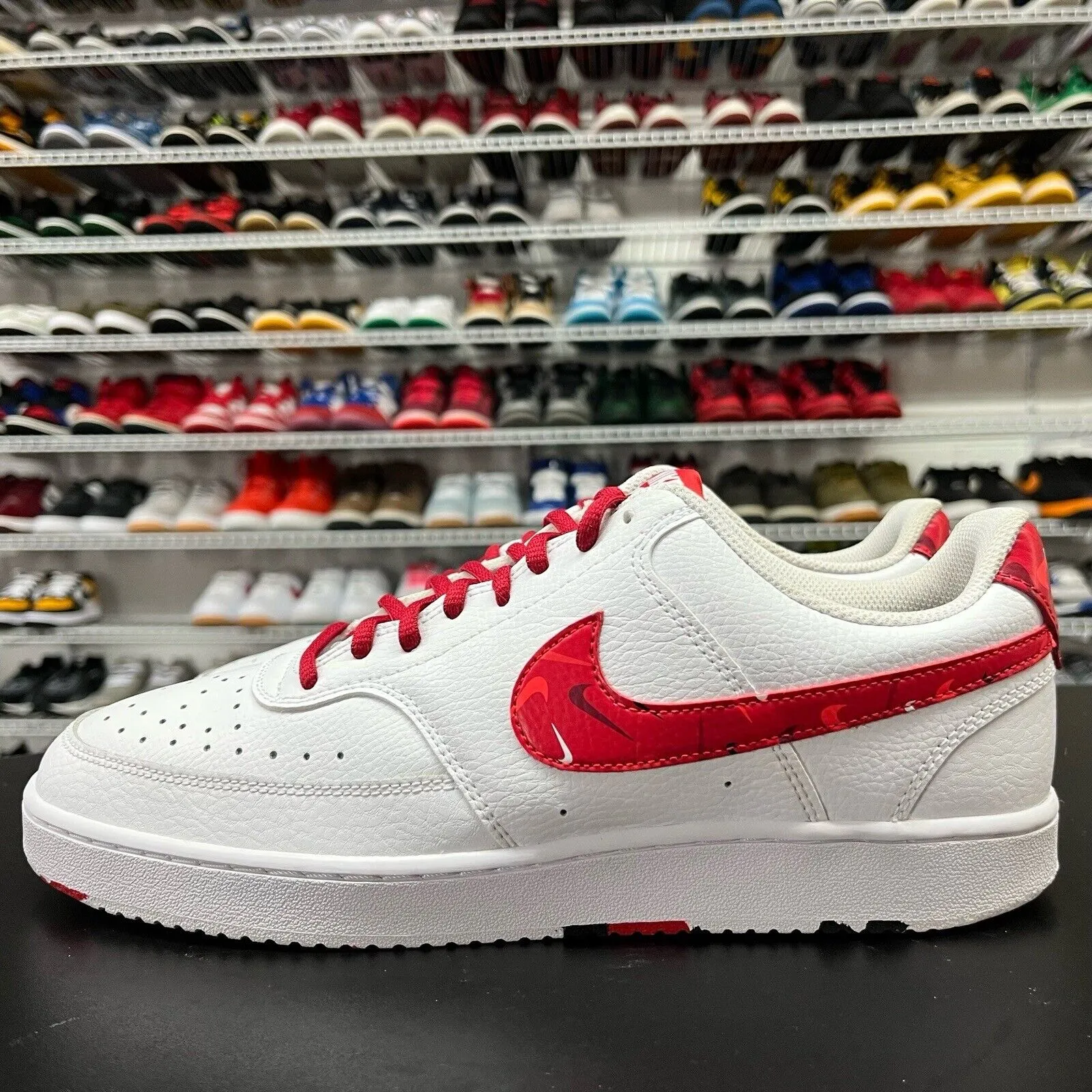 Nike Court Vision Lo Sneakers Men's Size 11 White/Red DM7588-100 Athletic Shoes
