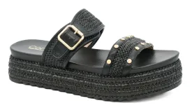 Walk of Shame Black Raffia