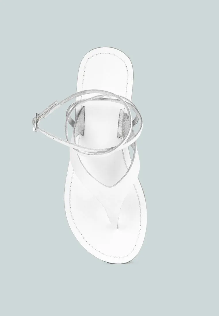 Wrap-Up Tie Around Flat Sandals