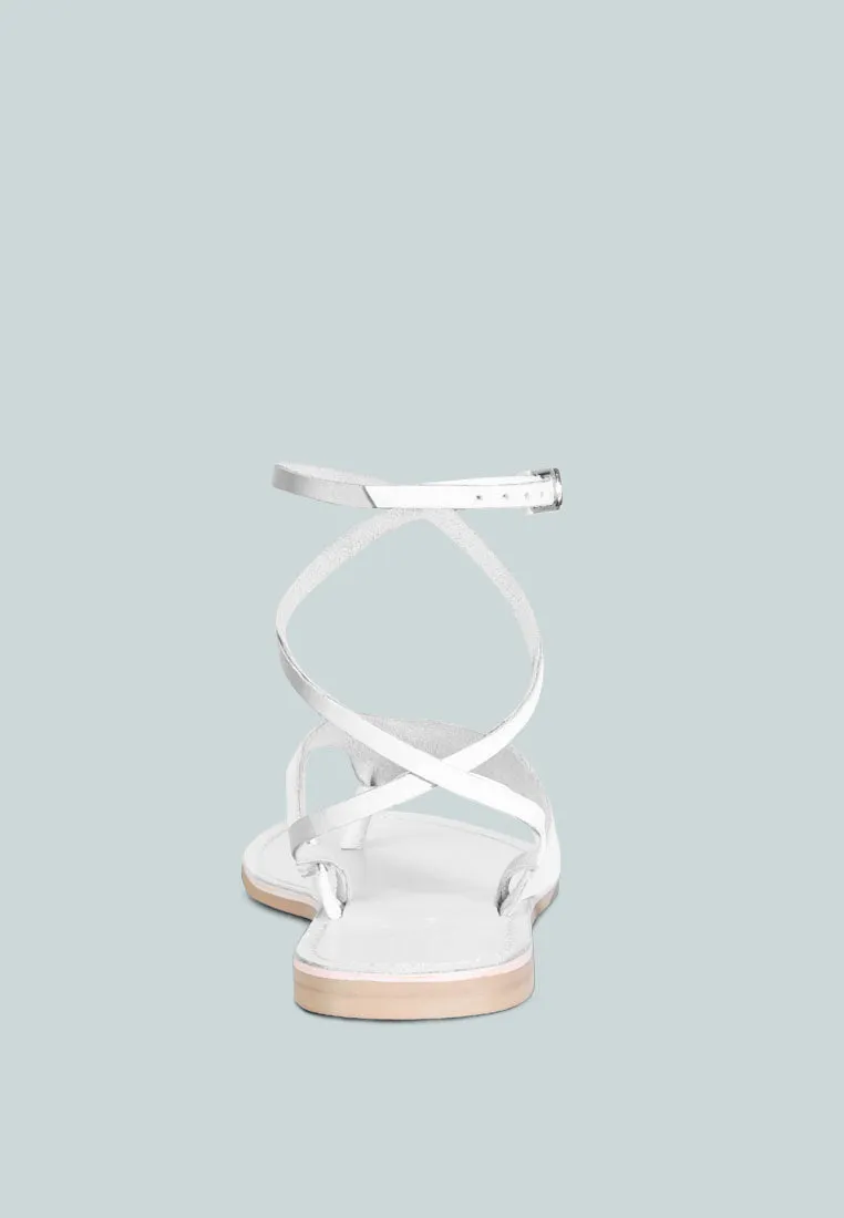 Wrap-Up Tie Around Flat Sandals