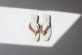 Y2K Spanish Made Leather Flat Sandals ~ Euro 37